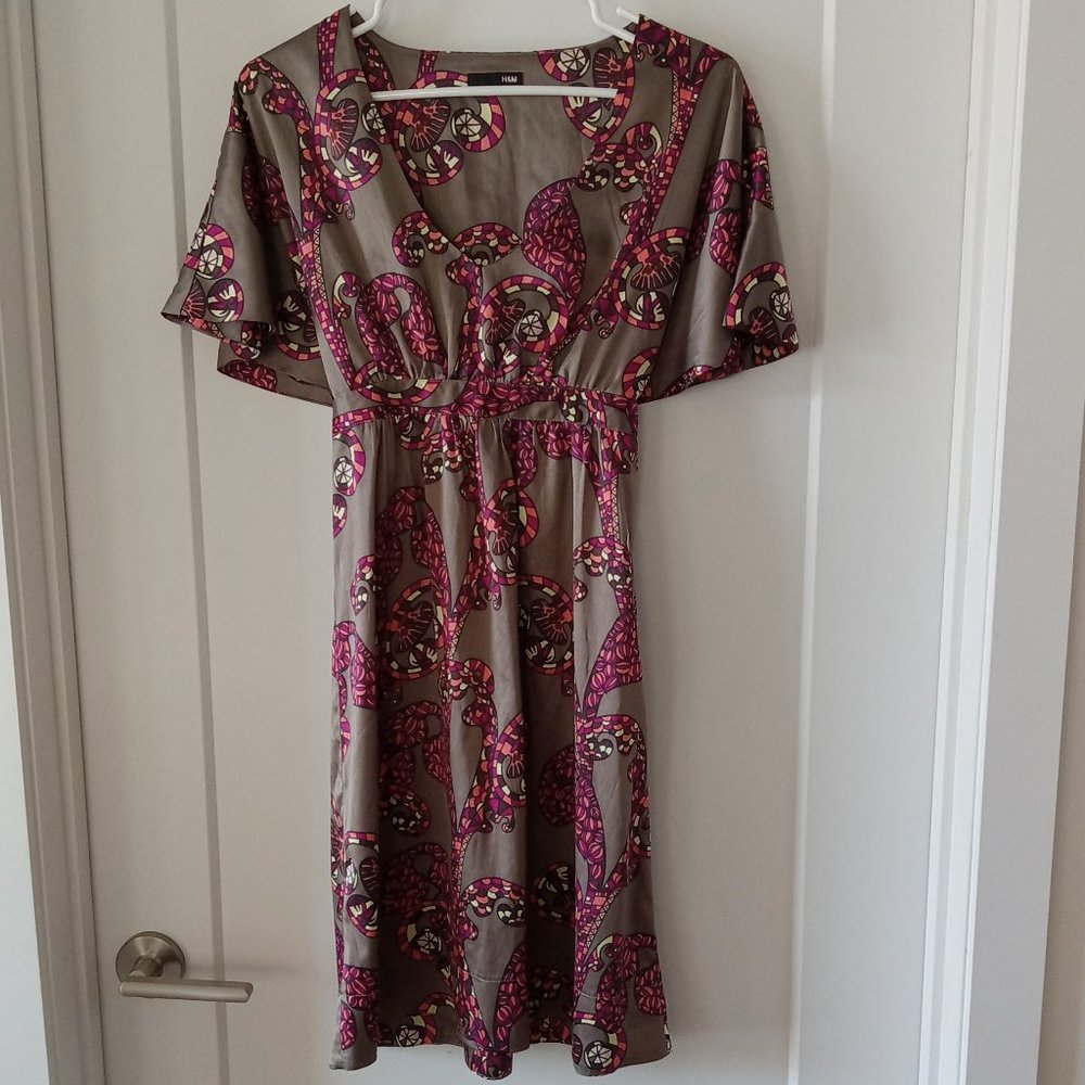 Satin colored dress S